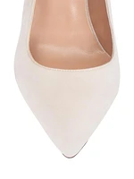 105MM Ruched Satin Pumps