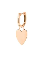 Twenty Angele 18K Rose Gold Single Hoop Earring