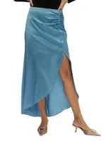 Tatum Silk-Blend Maxi Skirt