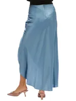 Tatum Silk-Blend Maxi Skirt