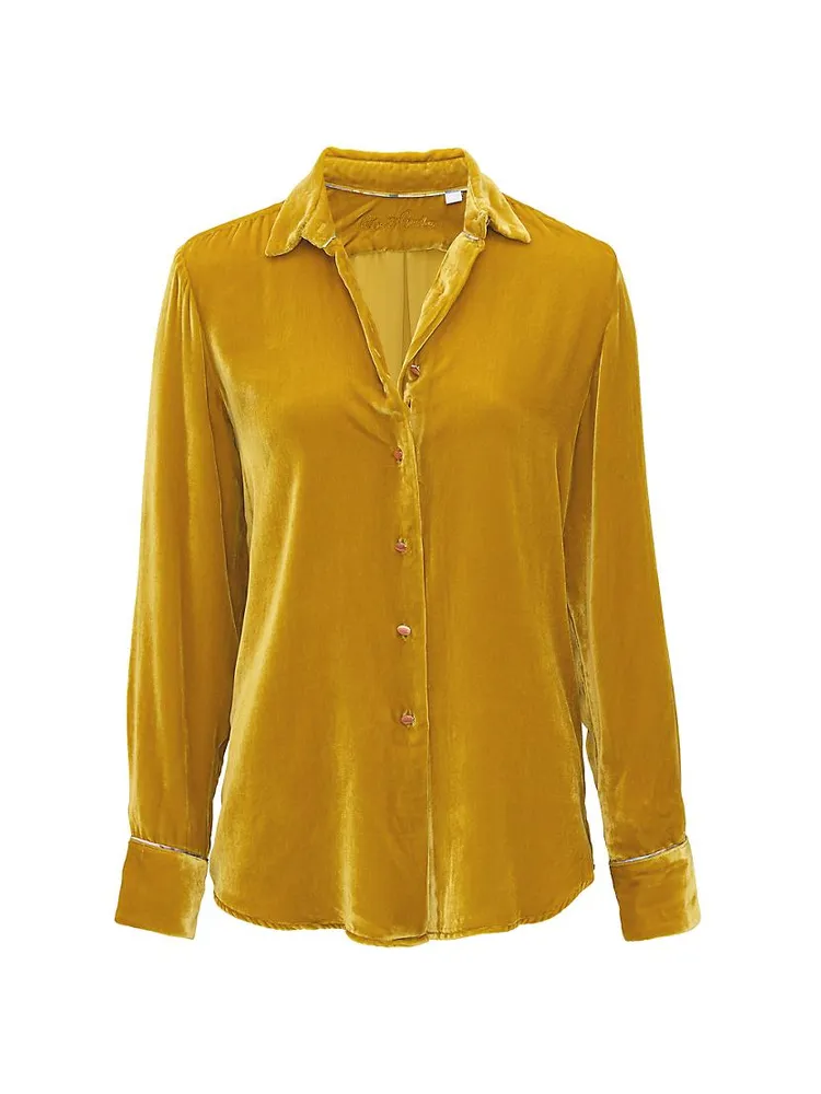 Carrie Velvet Buttoned Shirt