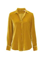 Carrie Velvet Buttoned Shirt