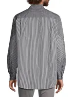 Checked Button-Front Shirt