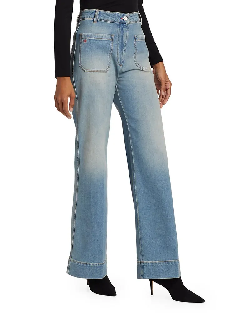 Alina High-Rise Wide-Leg Jeans