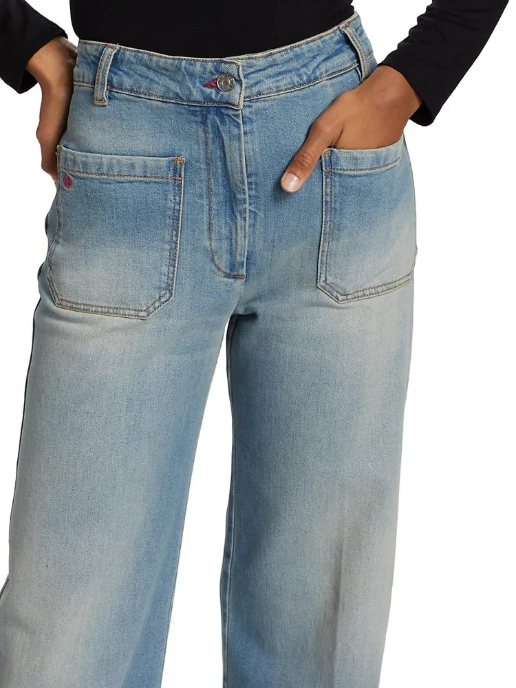Alina High-Rise Wide-Leg Jeans