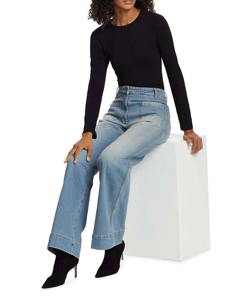 Alina High-Rise Wide-Leg Jeans