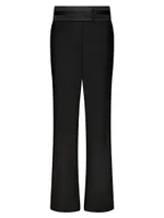Relaxed Trousers with Raw Edge Detail