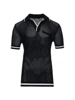 Zane Crochet Polo T-Shirt