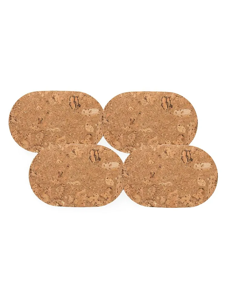 Cork 4-Piece Oval Placemat Set