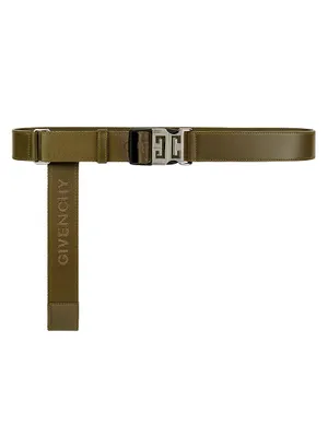 4G Release Buckle Belt Leather And Webbing