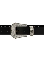 Cowboy Belt Leather With Strass