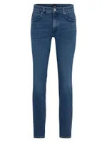 Slim-Fit Jeans Italian Cashmere-Touch Denim