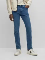 Slim-Fit Jeans Italian Cashmere-Touch Denim