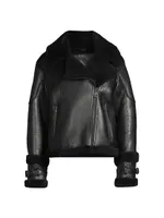 Prado Shearling Moto Jacket