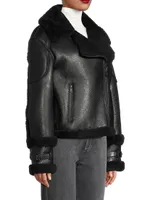 Prado Shearling Moto Jacket