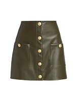 Truman Faux Leather Miniskirt