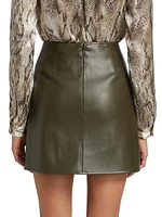 Truman Faux Leather Miniskirt