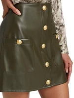 Truman Faux Leather Miniskirt