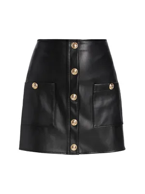 Truman Faux Leather Miniskirt