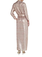 Cameron Sequined Maxi Shirtdress