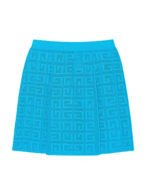 Pleated Skirt 4G Jacquard