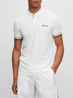 Boss X Matteo Berrettini Slim-Fit Polo Shirt With Stripes