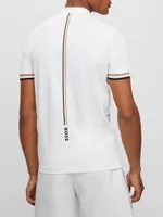 Boss X Matteo Berrettini Slim-Fit Polo Shirt With Stripes