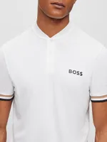 Boss X Matteo Berrettini Slim-Fit Polo Shirt With Stripes