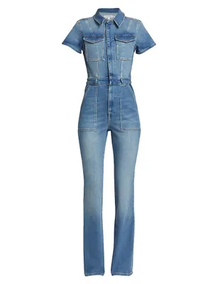 Fit For Success Stretch Denim Jumpsuit