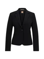 Slim-Fit Jacket Virgin Wool