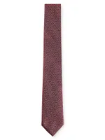 Patterned Tie In Pure Silk