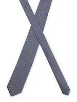 Silk-Blend Tie With Jacquard Pattern