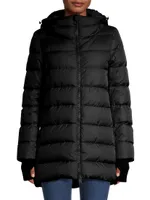 Nylon A-Line Coat