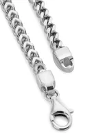 COLLECTION Sterling Silver Semi-Solid Square Franco Chain Bracelet