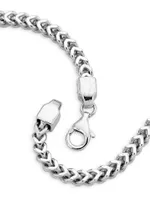 COLLECTION Sterling Silver Semi-Solid Square Franco Chain Necklace