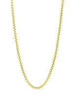 COLLECTION 14K Yellow Fold Lite Round Box Chain Necklace