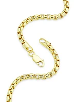 COLLECTION 14K Yellow Fold Lite Round Box Chain Necklace