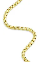 COLLECTION 14K Yellow Fold Lite Round Box Chain Necklace