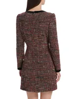 Camille Bows Tweed Minidress