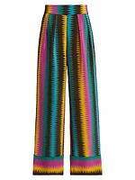 Charlene Silk Ikat Pants