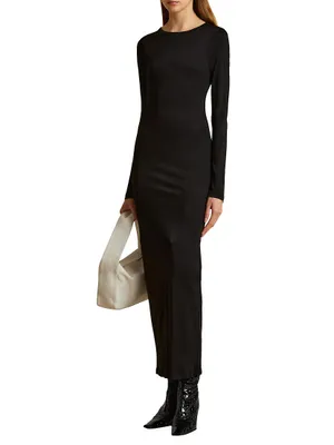 Bayra Long-Sleeve Maxi Dress