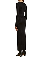 Bayra Long-Sleeve Maxi Dress