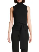 Celeste Tie-Waist Knit Shell