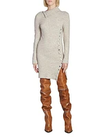 Marina Snap Sweater Minidress