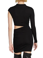 Polly Cut-Out Merino Wool Minidress