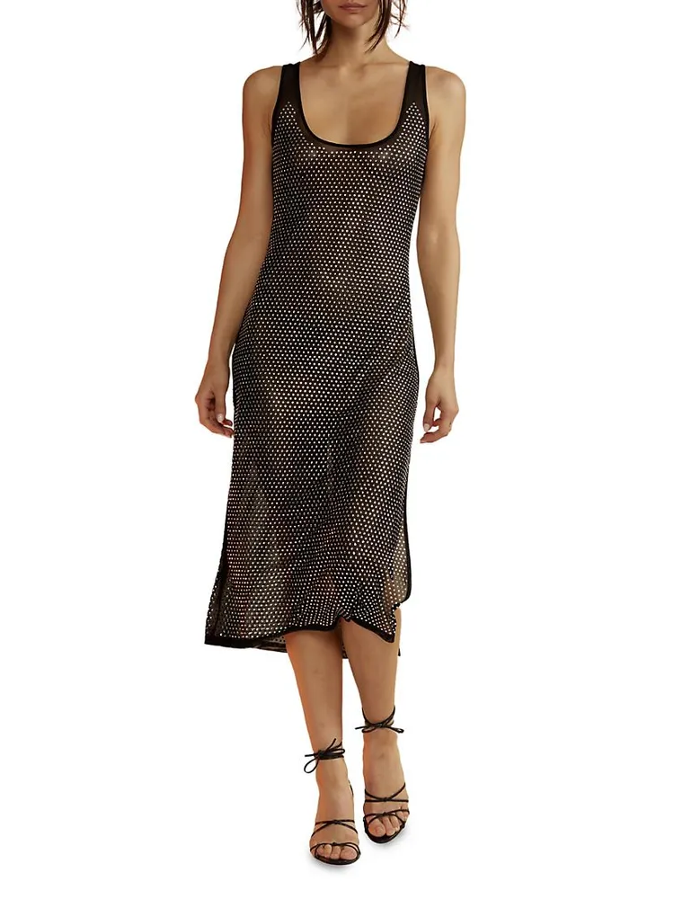 Crystal Mesh Tank Dress