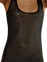 Crystal Mesh Tank Dress