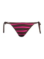 Striped String Bikini Bottoms