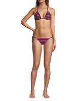 Triangle Polka-Dot Bikini Top