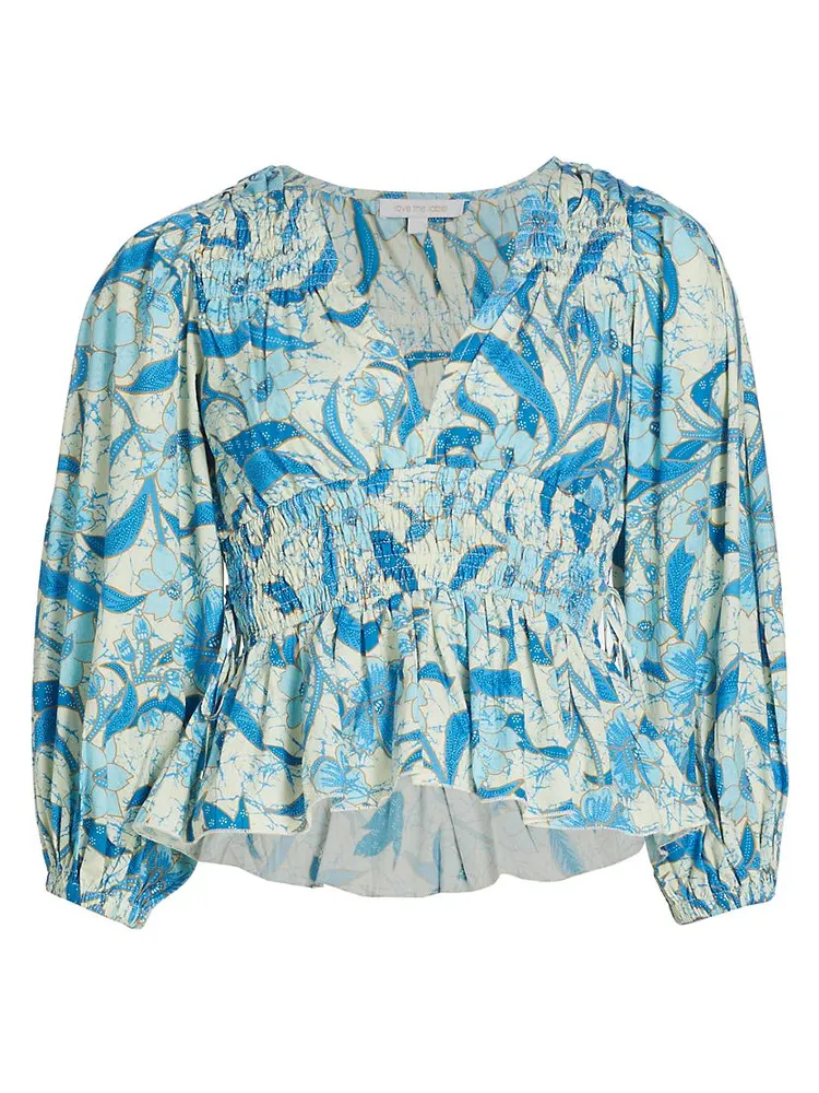 Elle Floral Peplum Top